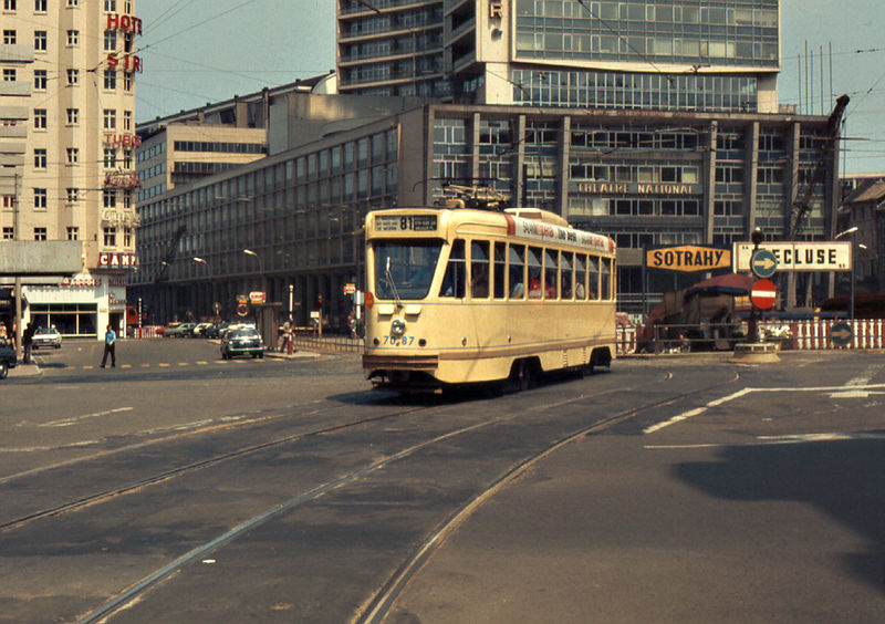 Old Brussels tram