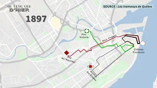 Quebec modern trams video