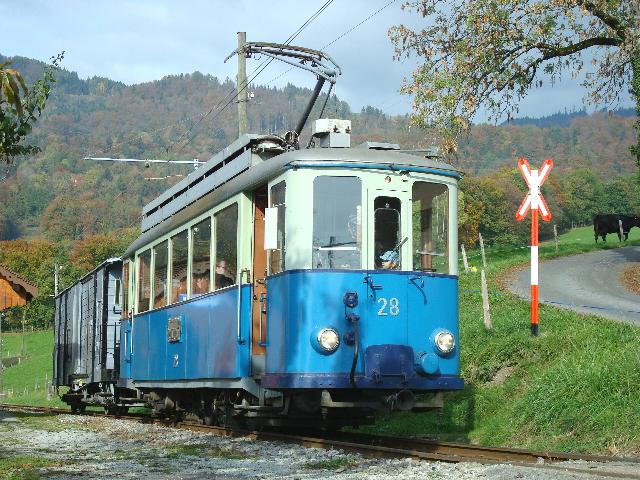 Old Lausanne tram