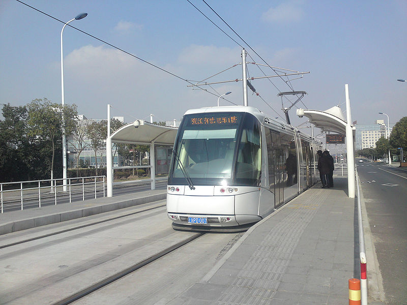 Modern Shanghai tram