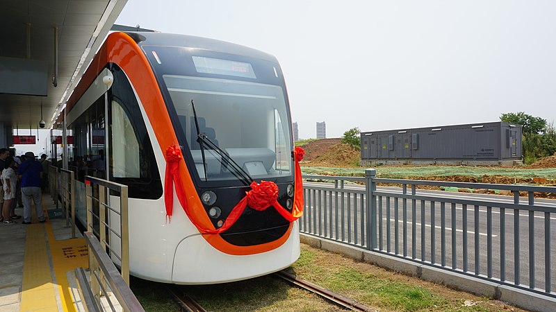 Modern Wuhan (Auto-city) tram