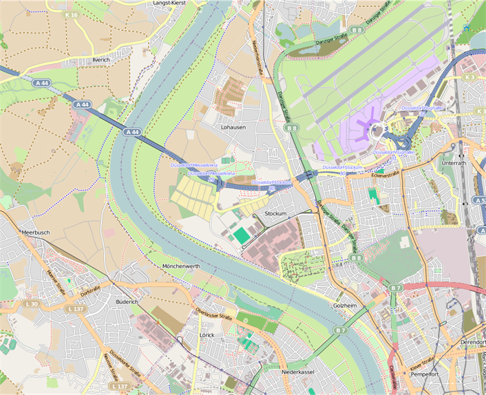 Düsseldorf tram map