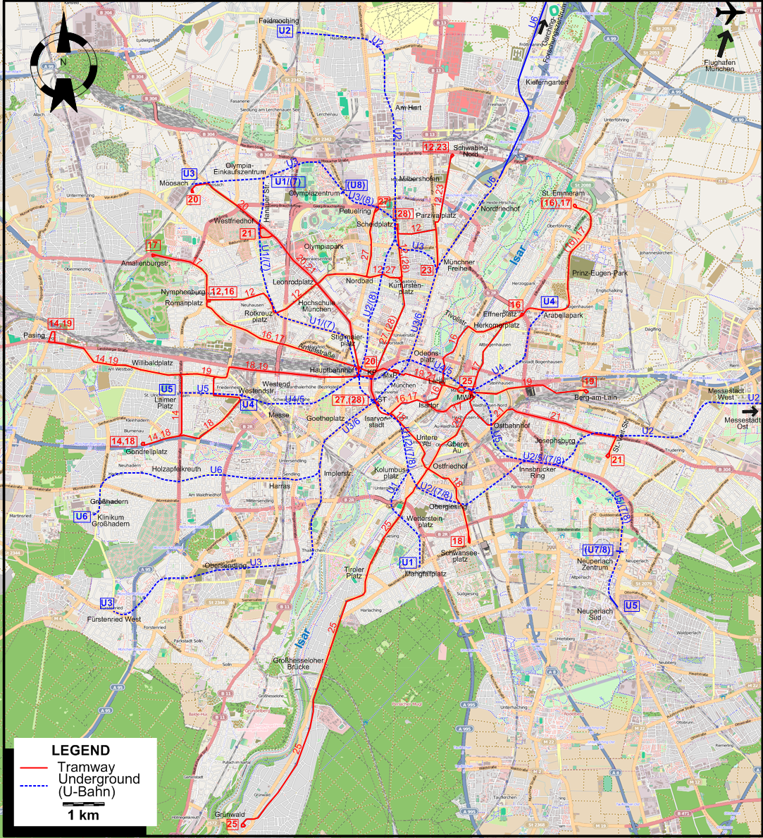 Munich tram map 2026