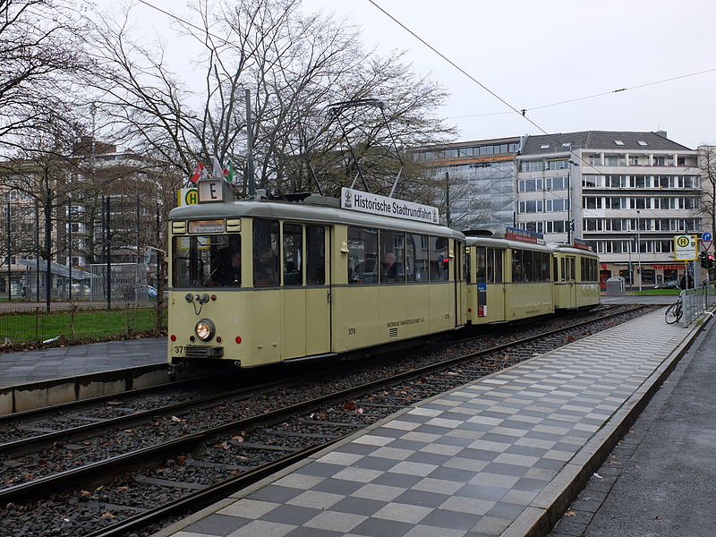 Dusseldorf old tram photo