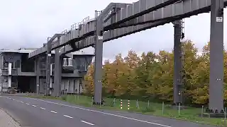 Düsseldorf Skytrain (monorail) video