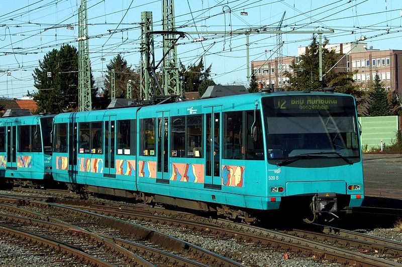 Frankfurt metro u-bahn tram