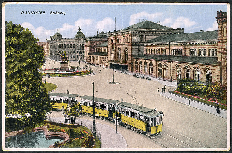 Hanover old tram 1920 photo