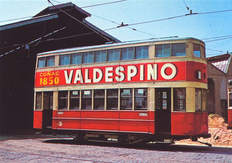 Barcelona Double decker tram