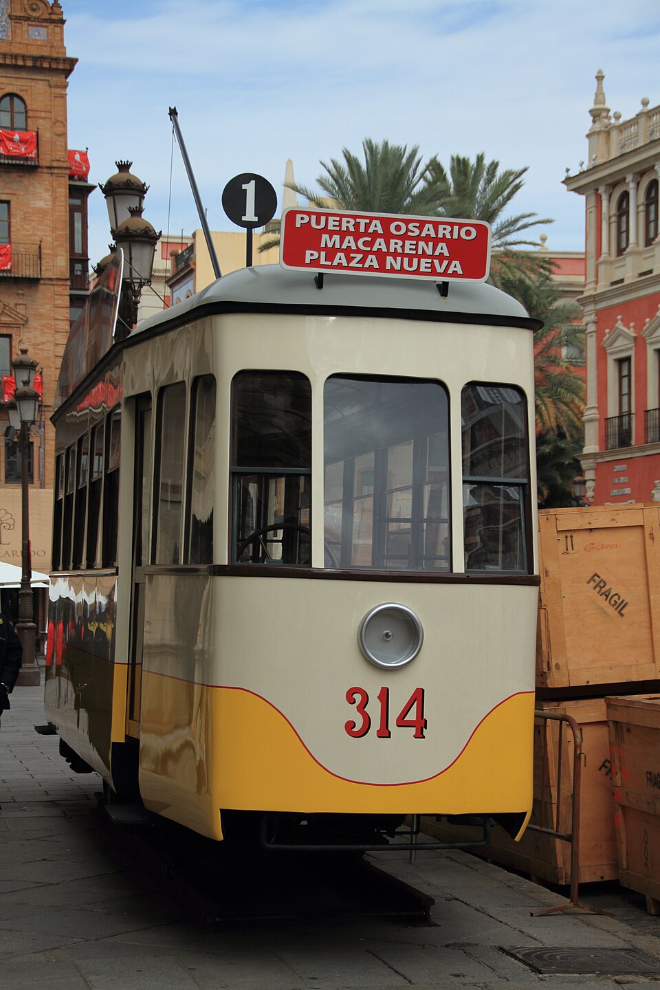 Seville old tram
