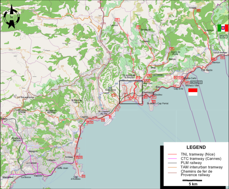 Nice tram map 1925