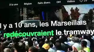 Marseille old trams video