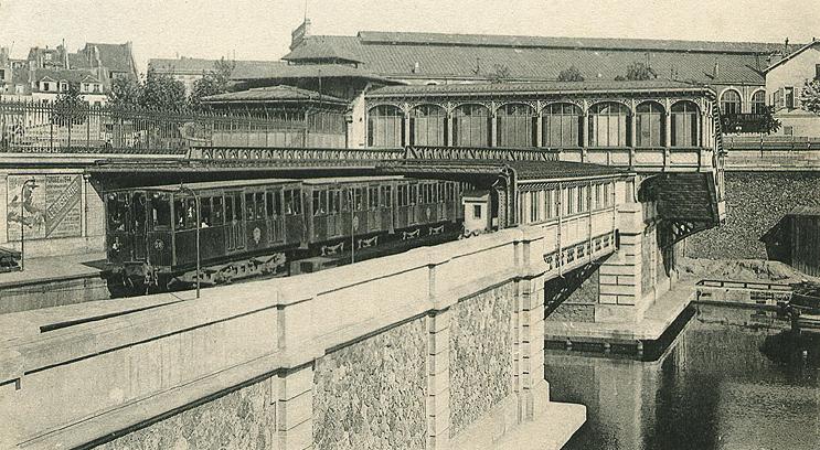 Paris old metro Bastille station