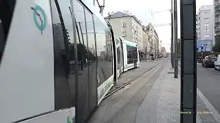 Paris rubber-tired trams video