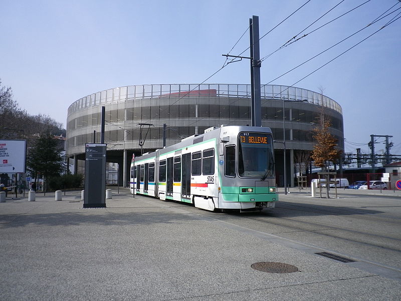 St Etienne modern tram
