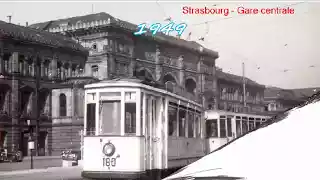 Old Strasbourg trams video