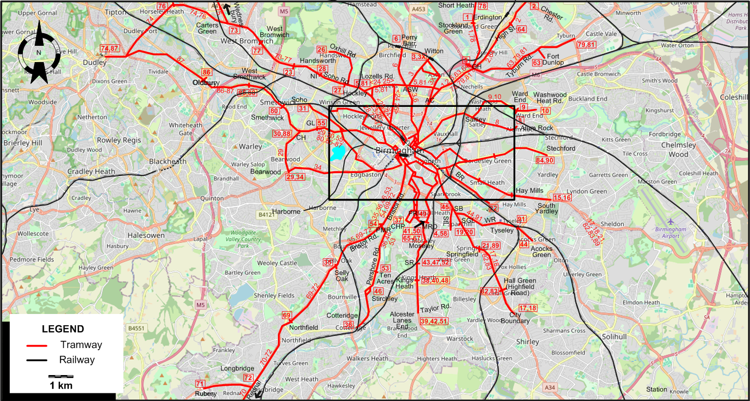 Birmingham1930 tram map