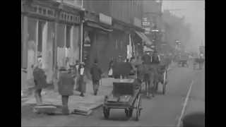Old trams in Sheffield video