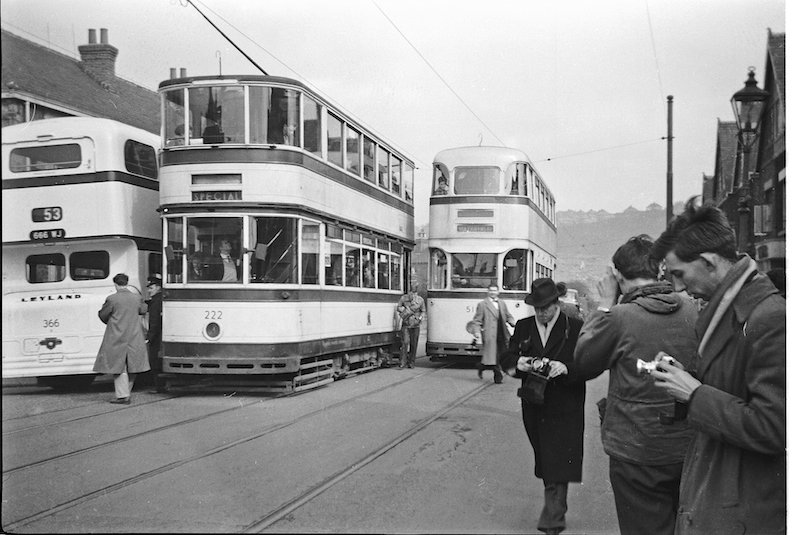 Old trams in Sheffield