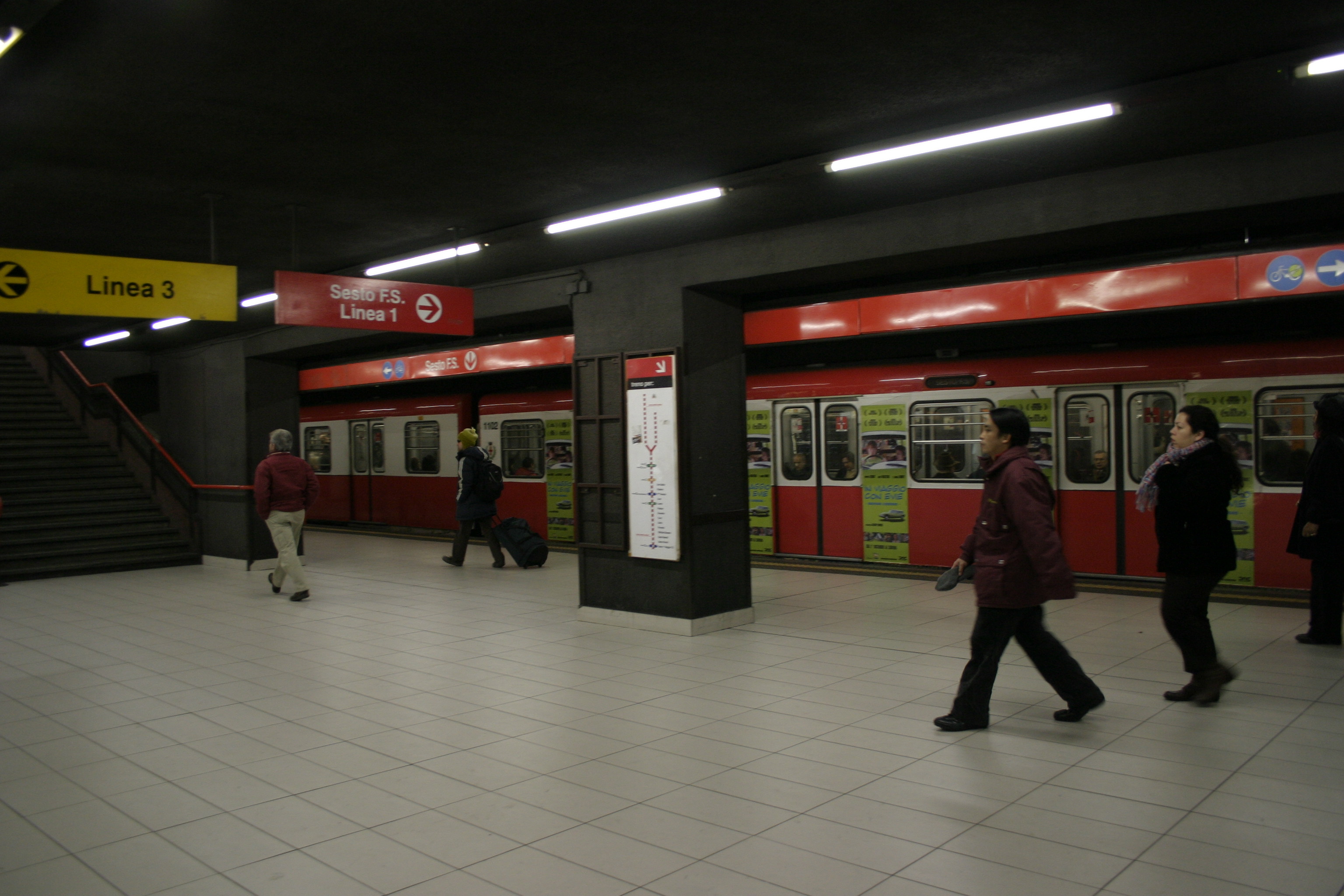 Milan metro train