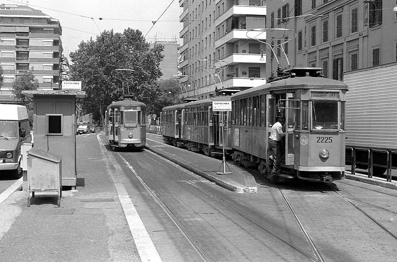 Rome old trams