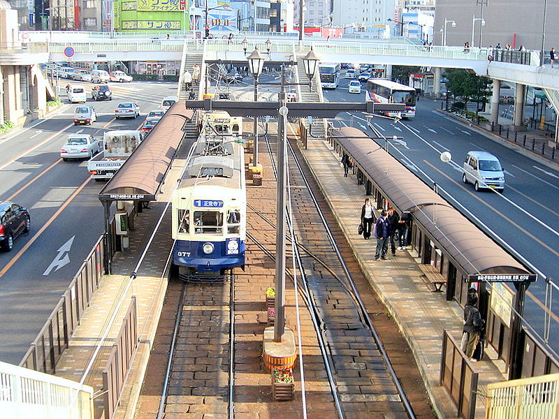 Nagasaki old-style tram photo