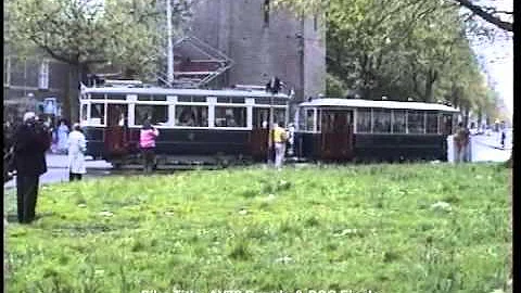 Vintage Dutch trams video