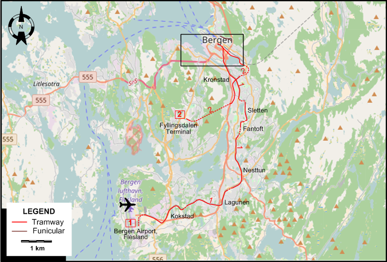 Bergen 2022 map