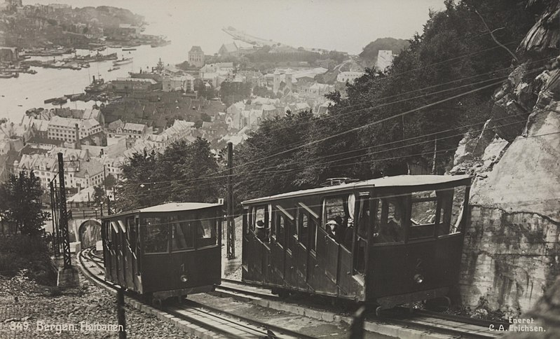 Bergen old Funicular photo