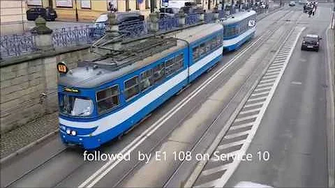 Cracow trams video