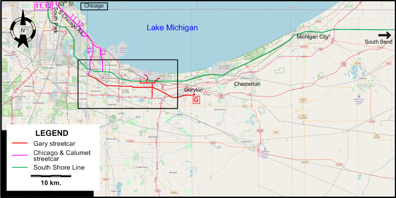 Gary 1939 map