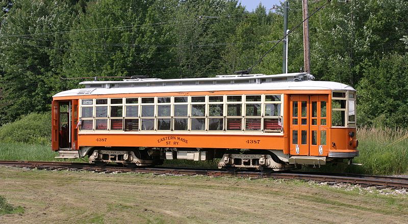 Boston EMSR interurban streetcar photo