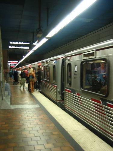 Los  Angeles subway red line photo