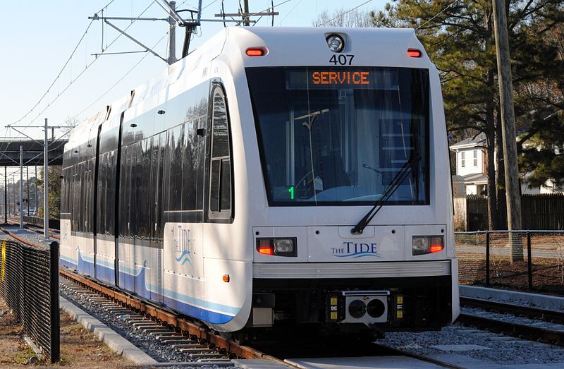 Norfolk LRT vehicle