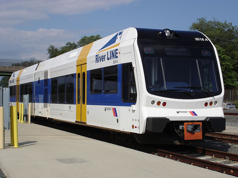 Philadelphia LRT on the River Line route