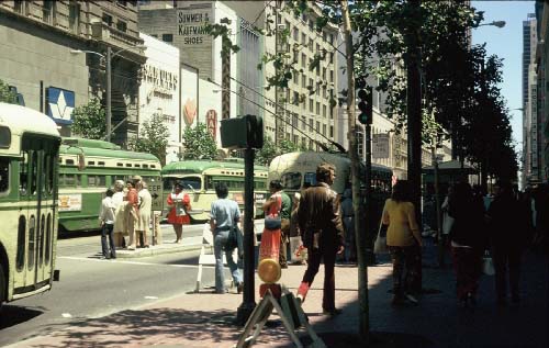 San Francisco Market Street streetcar photo