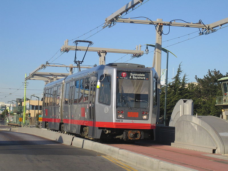 San Francisco T-Line streetcar photo